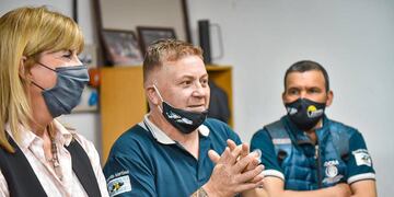 El gremialista estaba en una vivienda ubicada sobre Laguna y Candia.