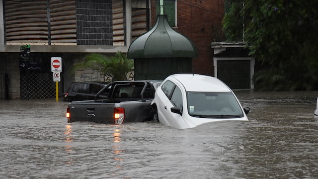 Inundaciones en Bahía Blanca. (Gentileza Clarín)