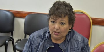 La secretaria general de APOC Jujuy, Susana Ustarez, expuso ante miembros de la Comisión de Finanzas de la Legislatura.