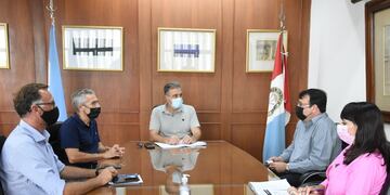 El intendente Luis Castellano recibió al nuevo administrador de la aduana de Rafaela, Mauricio Carlini