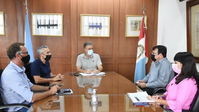 El intendente Luis Castellano recibió al nuevo administrador de la aduana de Rafaela, Mauricio Carlini