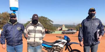 Puerto Iguazú: detuvieron a un prófugo de la Justicia. Gentileza: PFA