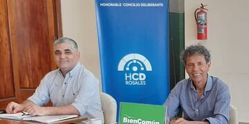 Concejales Hugo Schamber, Lisandro Delle Donne