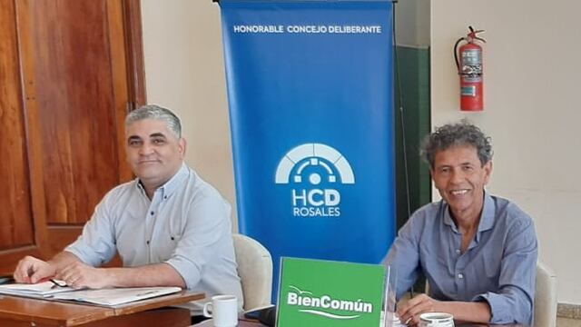 Concejales Hugo Schamber, Lisandro Delle Donne