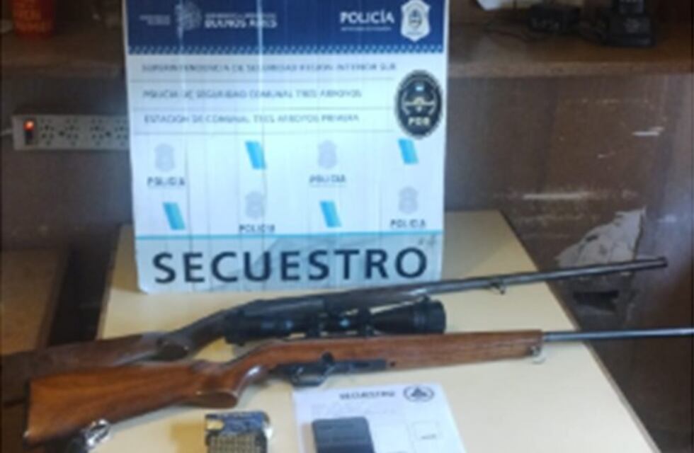 Tres Arroyos: en un allanamiento por robo secuestran armas, municiones y un celular