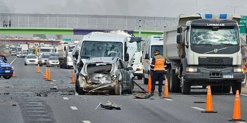 Siniestro vial en Circunvalación.
