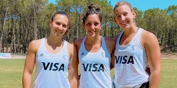 Costa Biondi, Donati y Dichiara. Foto: ABH