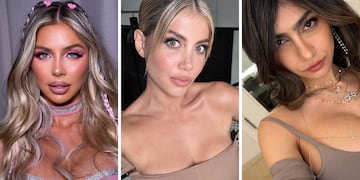 Romina Malaspina, Wanda Nara y Mia Khalifa.