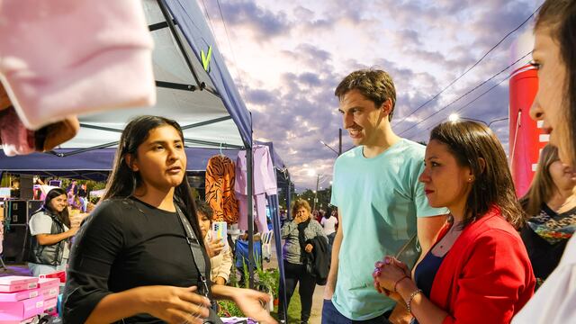 Adriano Morone y Malena Amerise asistieron en a la jornada "Siempre Joven".