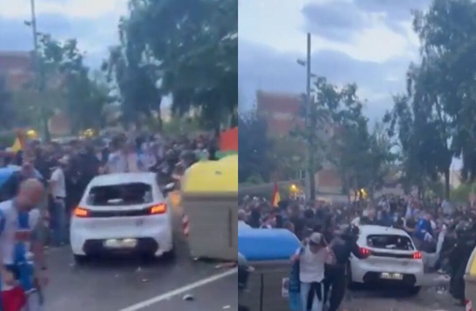VIDEO| Impactante atropello masivo en la previa del clásico Espanyol-Barcelona