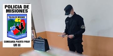 Puerto Piray: recuperaron un maletín con dinero robado.