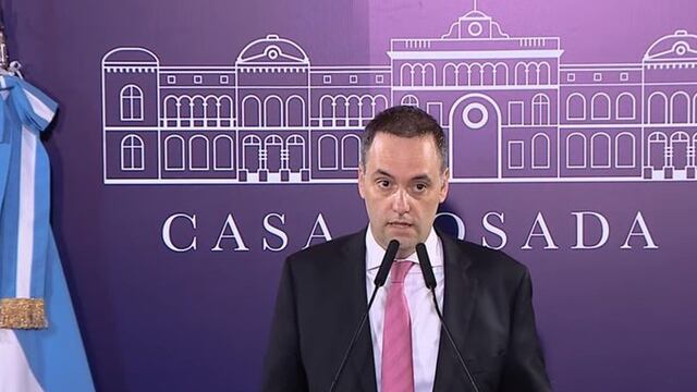 El vocero presidencial, Manuel Adorni. Foto: Gentileza