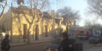 Incendio en calle Alvear