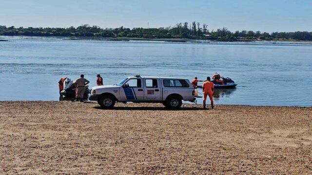 Se busca al joven que se perdió en el Río Uruguay.