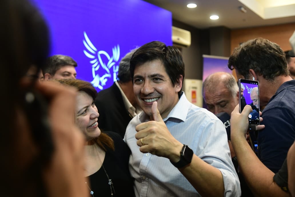 Triunfo de LLA en Córdoba, habló Roca: “Esta idea de la libertad recién empieza” (Javier Ferreyra / La Voz)