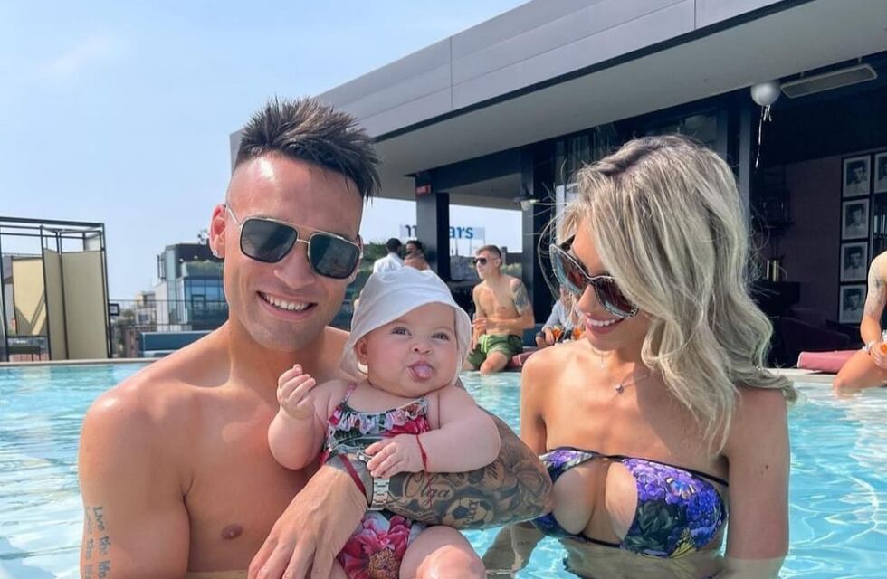 Agustina Gandolfo organizó una pool party para celebrar los 24 años de Lautaro Martínez