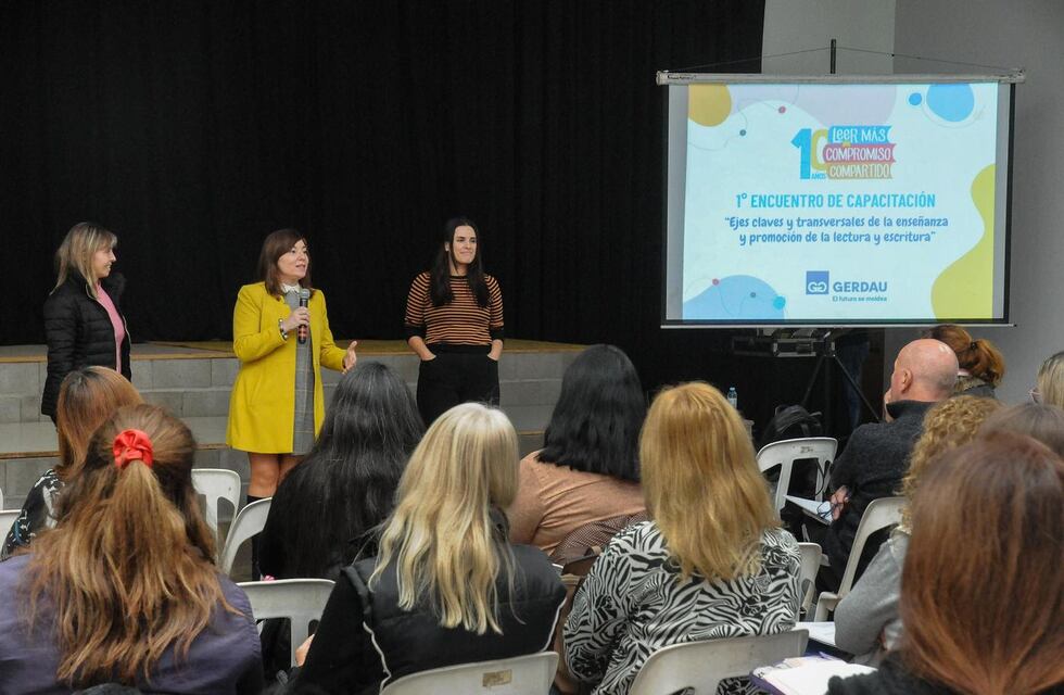 Docentes de Pérez, Zavalla y Soldini participaron de una capacitación impulsada por Gerdau