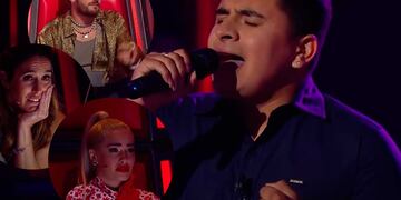 Francisco, feliz de estar en "La Voz". (Fotograma La Voz)