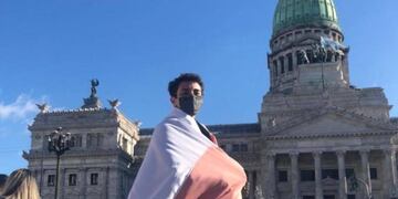 THIAGO GALVÁN. Activista trans de la Liga LGBTIQ+ de las Provincias y consejero estudiantil de la UNC.