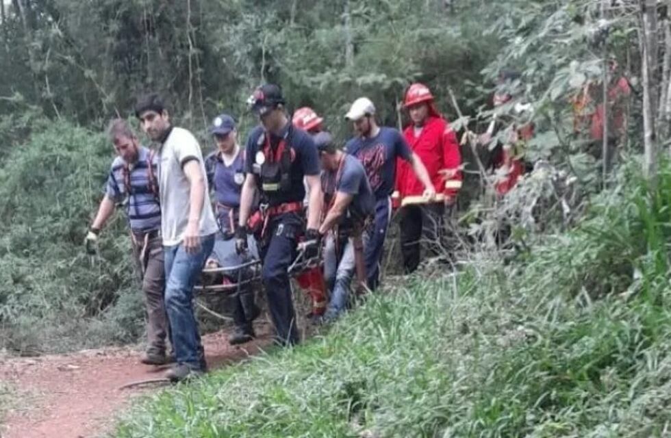 Una turista fue rescatada tras caer en el Salto “La Olla” en Aristóbulo del Valle