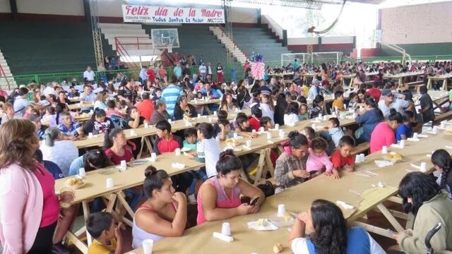 Festejaron el Día de la madre en Puerto Libertad con un almuerzo comunitario