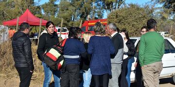 Lugar donde encontraron muerta, a la mujer desaparecida, en Villa María (La Voz)