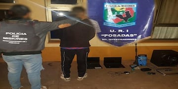 Parque Adam: detuvieron a un joven con varios elementos sustraídos