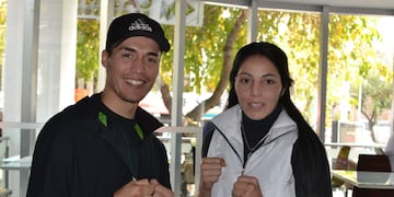 Este viernes Junín se viste de boxeo del grande: Maxi Segura defiende el Sudamericano y busca el Argentino, y Karen Alaniz busca la faja de campeona argentina. / Gentileza.