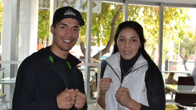 Este viernes Junín se viste de boxeo del grande: Maxi Segura defiende el Sudamericano y busca el Argentino, y Karen Alaniz busca la faja de campeona argentina. / Gentileza.