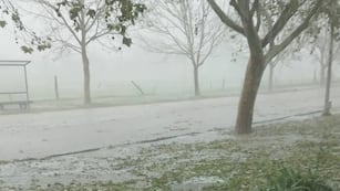 Un intenso temporal cayó en Córdoba durante la tarde del jueves.