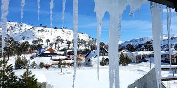 Impresionante nevada en Caviahue, Neuquén.