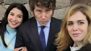 Marcela Pagano, Javier Milei y Lilia Lemoine (Archivo).