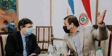 Reunión entre el canciller de Paraguay y el gobernador de Misiones: hablaron de la reapertura del puente Posadas-Encarnación