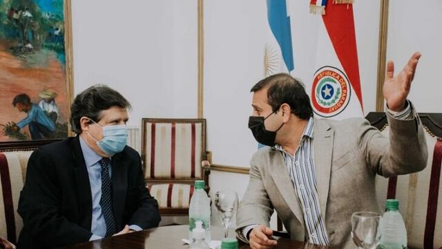 Reunión entre el canciller de Paraguay y el gobernador de Misiones: hablaron de la reapertura del puente Posadas-Encarnación