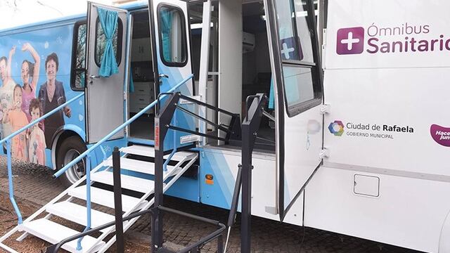 El ómnibus sanitario recorre diferentes barrios de Rafaela