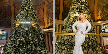 Dónde queda el enorme árbol de Navidad con 8 mil cristales de Swarovski en Buenos Aires
