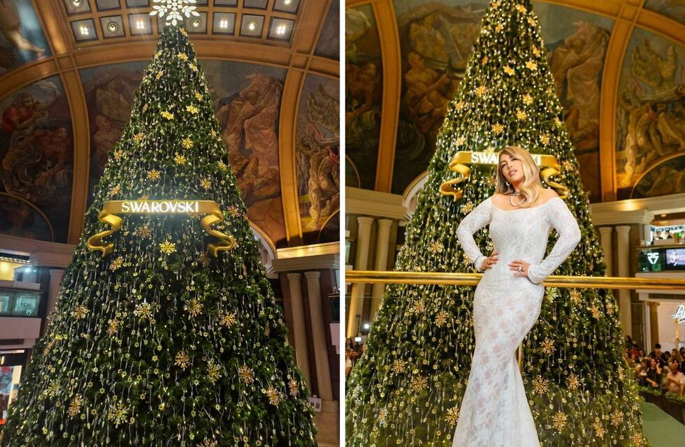 Dónde queda el enorme árbol de Navidad con 8 mil cristales de Swarovski en Buenos Aires
