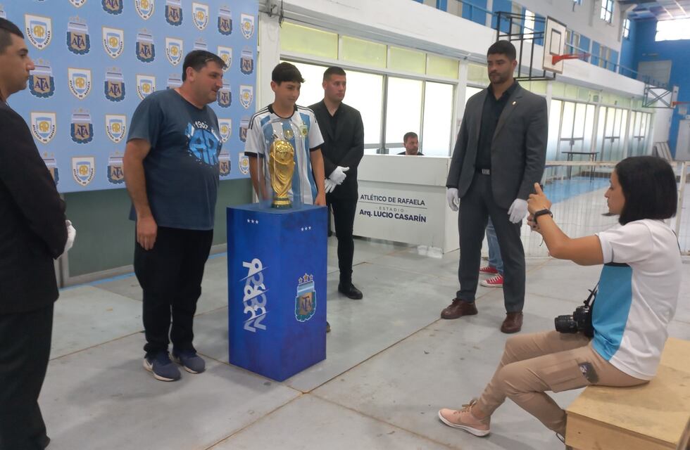 La Copa del Mundo se exhibió en Rafaela