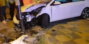 Manejaba alcoholizado y chocó