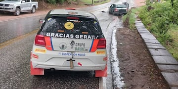 Grave choque de un auto de rally en Embalse. (Policía)
