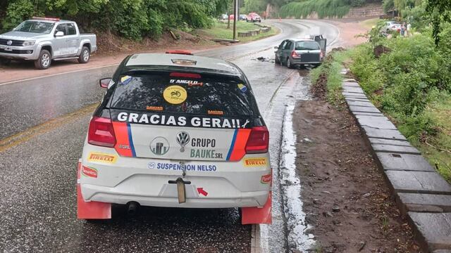 Grave choque de un auto de rally en Embalse. (Policía)