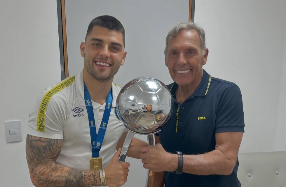 Risas en Rosario Central: Miguel Ángel Russo chicaneó a su hijo en Instituto