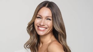 Tejido y colores nude: Pampita se adelantó al verano con un outfit relajado y fresco. (Instagram Pampita)