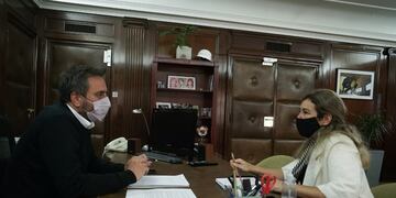 Soneira y Cabandié reunidos en Buenos Aires.