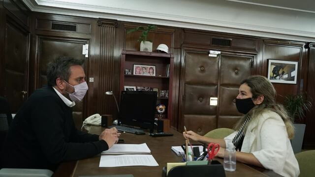 Soneira y Cabandié reunidos en Buenos Aires.