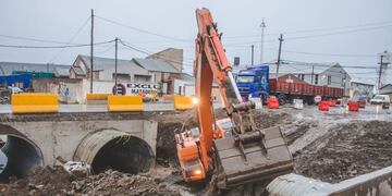 Ushuaia: avanza la obra de la segunda etapa del nuevo puente sobre Arroyo Grande