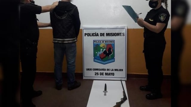 25 de Mayo: detienen a un hombre acusado de amenazar con una escopeta a su propia familia.