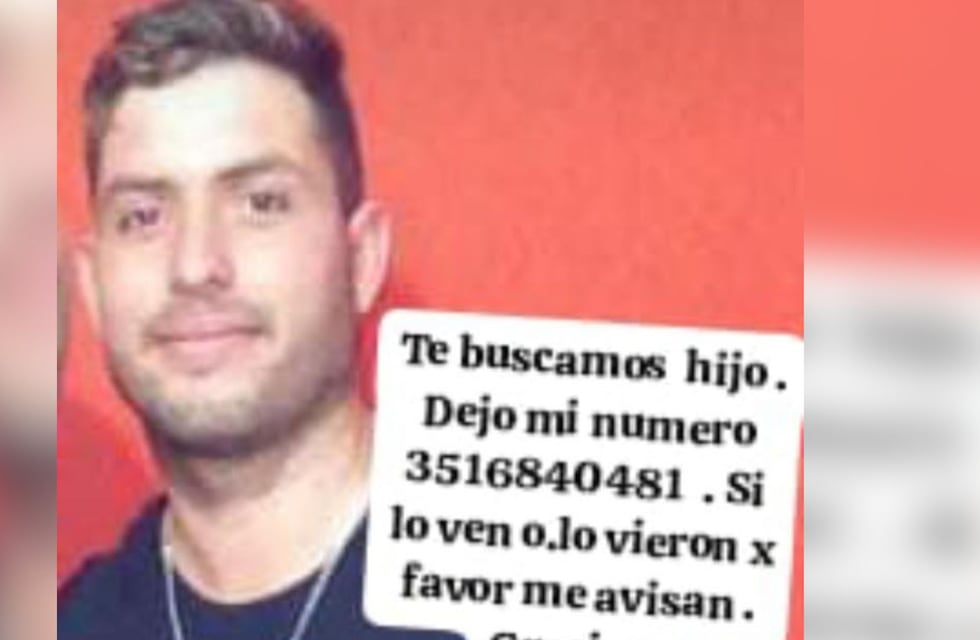 Piden ayuda para encontrar a un hombre de 32 años que desapareció en Córdoba