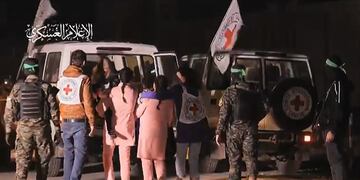 Nuevos liberados por Hamás este lunes