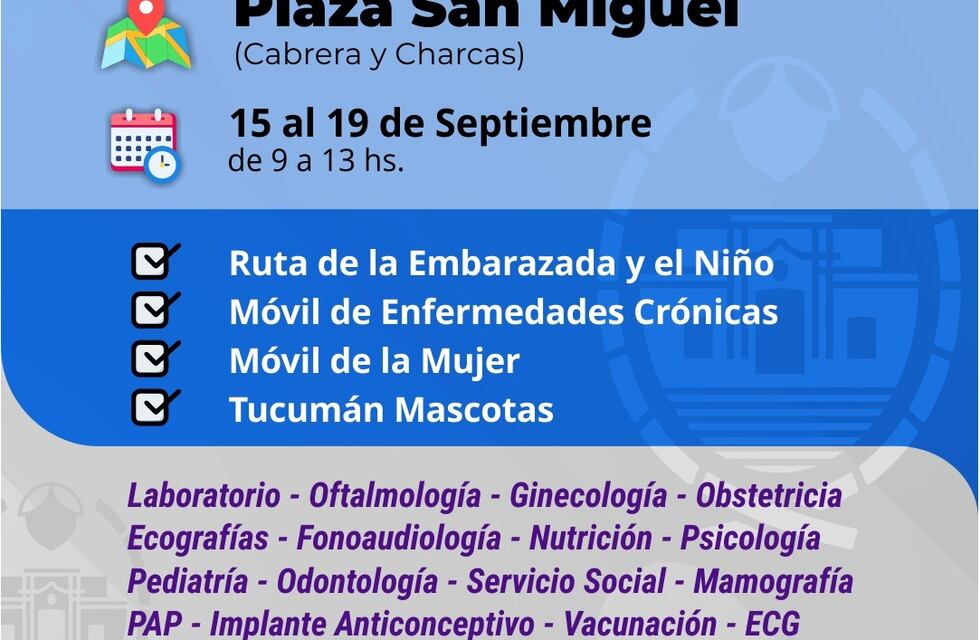 “La Salud más cerca”: cinco tráilers atenderán en Plaza San Miguel